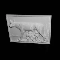 Capitoline Wolf Bas-Relief in Deva, Romania