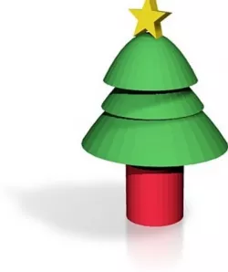 cartoon christmas tree