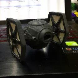 Chibi-ed Star Wars Tie Fighter + First Order Tie Fighter