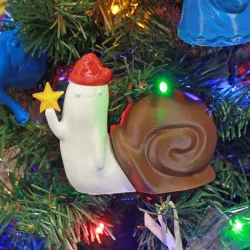 Christmas Waving Snail!