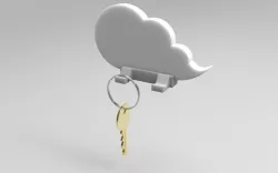 Cloud keychain holder