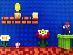 Collaborate with Lego to decorate Mario world