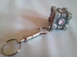 Companion Cube Keychain