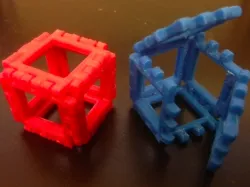 Customizable Hinge/Snap Cube Net