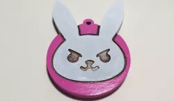D.Va Bunny logo Keychain