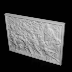Dacian War Bas-Relief in Deva, Romania