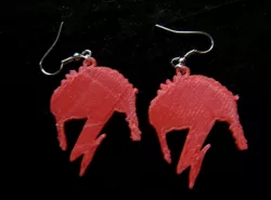 David Bowie Aladdin Sane Earrings