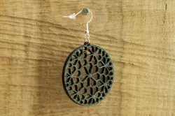 Earrings Floret pentagonal tiling earring 1