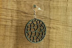 Earrings Floret pentagonal tiling earring 2