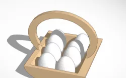 egg basket with eggs