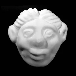 Face shaped plaque at The British Museum, London