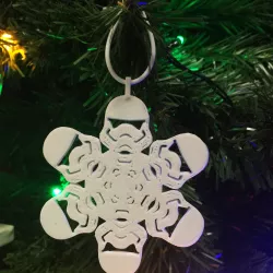 First Order Stormtrooper Flake Christmas Decoration