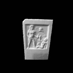 Funerary Stone of The Gladiator Diodoros at the Gallo-Roman Museum, Tongoren, Belgium