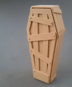 Halloween Coffin pot decoration