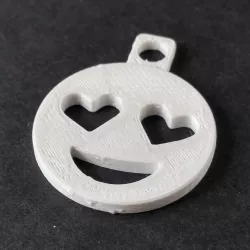 Heart Eyes Emoji Keychain Addon