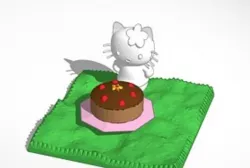 hello kitty and cake
