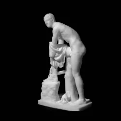 Hermes fastening his sandal at the Institut für Klassische Archäologie, Vienna