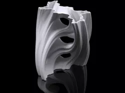 Julia Vase #001 - Aqua