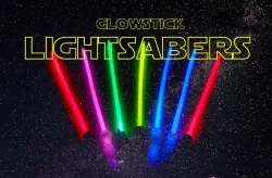 Lightsabers with glow sticks