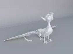 Low Poly Dragon- support free