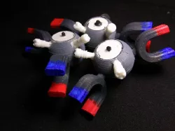 Magnemite/Magneton Pokemon Magnet Model