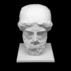 Marble head from a herm at The Metropolitan Museum of Art, New York