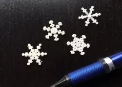 Micro Snowflakes - from the Snowflake Machine