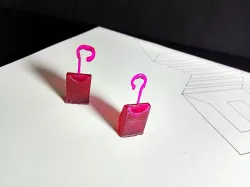 Mouse SD Card Holder Earrings