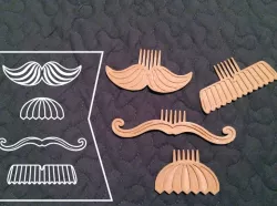 Movember Stache Combs