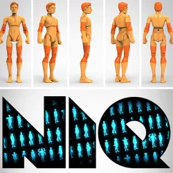 NiQ, The 3D-Printable Action Figure - by 3DKitbash.com