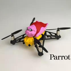 Parrot Minidrone Flying Pig!