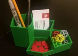 Pentagon Geek Desk Organizer - from 1918 tessellating Reinhardt pentagon
