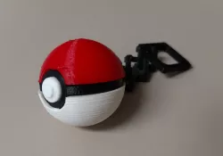 Pokeball Keychain with links