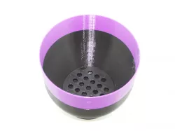 Popcorn bowl with seed separator