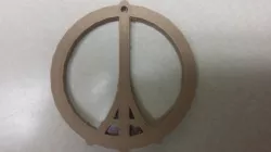 "Pray for Paris" Ornament/Keytag
