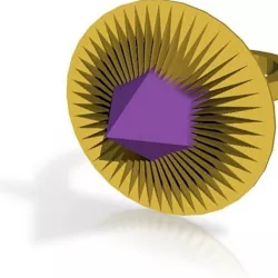 purple spike ring