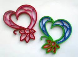 Quilling heart.