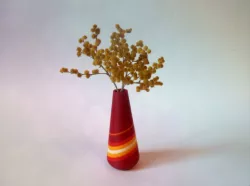Red vase