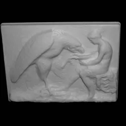 Relief depicting Ganymede and the Eagle at The State Hermitage Museum, St Petersburg
