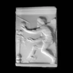 Relief depicting Kairos at The State Hermitage Museum, St Petersburg