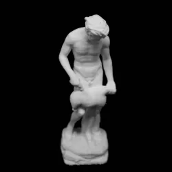 Satyr Holding a Wineskin at The Art Institute of Chicago, USA
