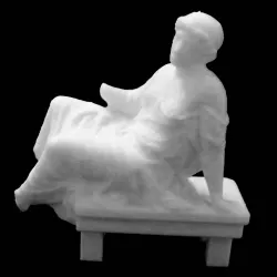 Seated woman called "Barberini suppliant" at The Louvre, Paris