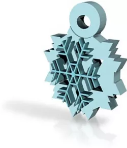 snowflake pendant