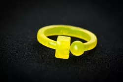 Sphere and Cube Ring