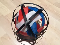Spherical iris sculpture