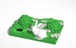 spring bunny with hole