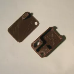 Square card reader keychain case