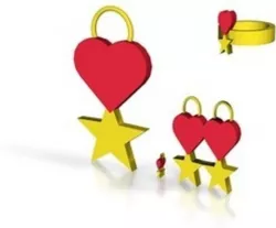 star heart jewelry set (1)