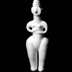 Statue-vessel Northern Iran at The Louvre, Paris