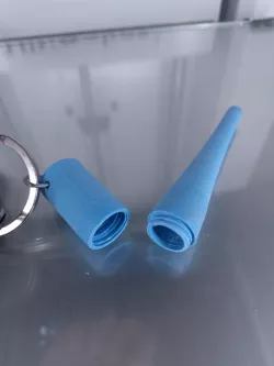Tapered Cone Container Keychain